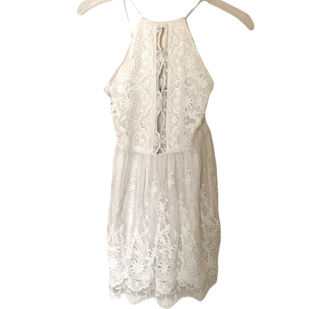 Express Lace Crocheted Pixi Romper